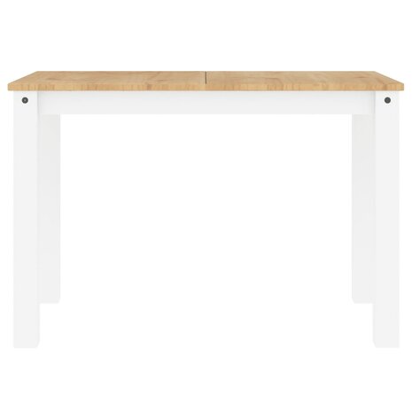 Eettafel Panama 117x60x75 cm massief grenenhout wit 4