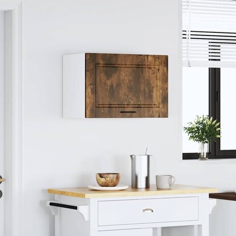 Keukenwandkast Porto bewerkt hout gerookt eikenkleurig 3