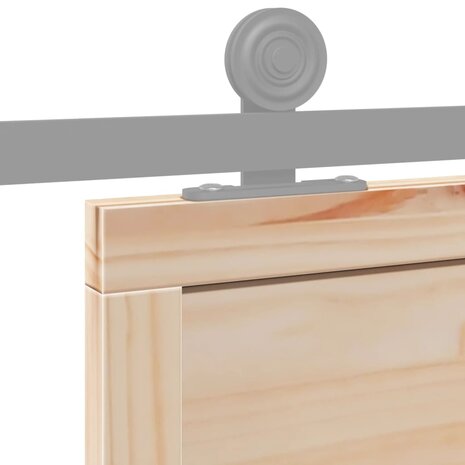 Schuifdeur 100x208 cm massief grenenhout 7