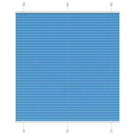 Plissé rolgordijn 120x100cm stofbreedte 119,4cm polyester blauw 1