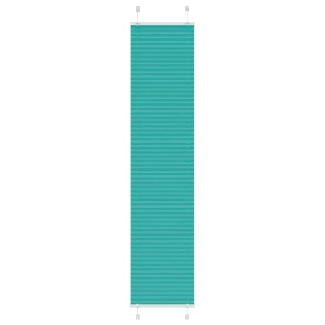 Plissé rolgordijn 40x200 cm stofbreedte 39,4 cm petrol groen 1