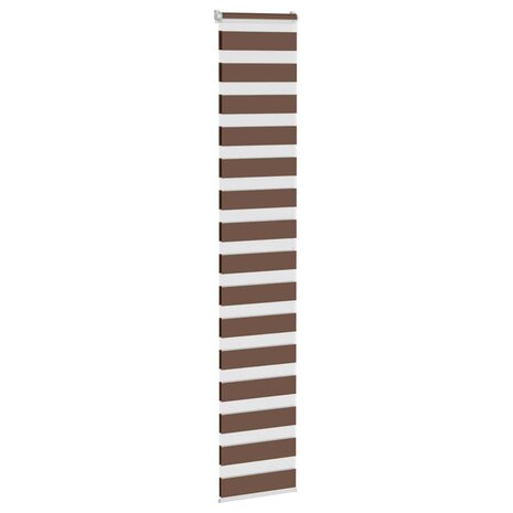 Zebra rolgordijn 45x200 cm stofbreedte 40,9 cm polyester bruin 3