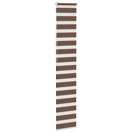 Zebra rolgordijn 45x200 cm stofbreedte 40,9 cm polyester bruin 4