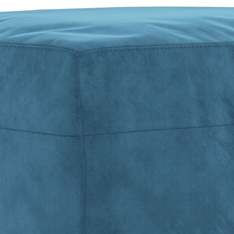 3-delige Loungeset met kussens fluweel blauw 7