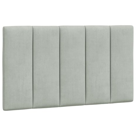 Bed met matras fluweel lichtgrijs 80x200 cm 5