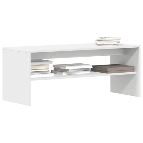 Tv-meubel 100x40x40 cm bewerkt hout wit 1
