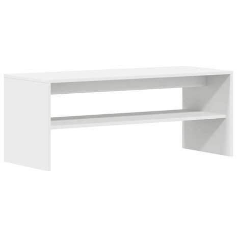 Tv-meubel 100x40x40 cm bewerkt hout wit 2