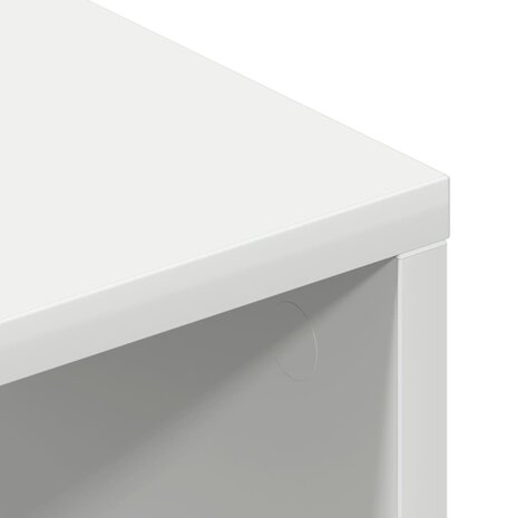 Tv-meubel 100x40x40 cm bewerkt hout wit 8