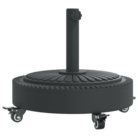 Parasolvoet met wielen voor stok van Ø38 / 48 mm 27 kg rond 2