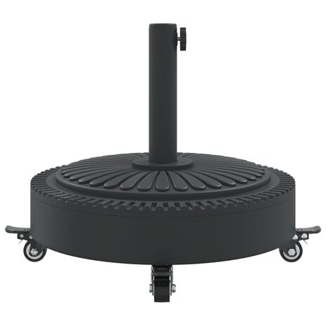 Parasolvoet met wielen voor stok van Ø38 / 48 mm 27 kg rond 5
