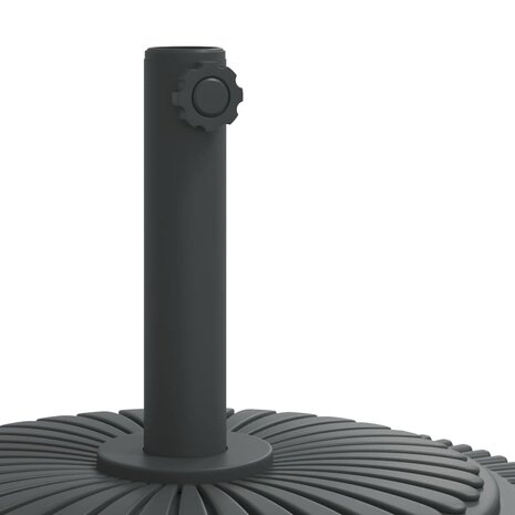 Parasolvoet met wielen voor stok van Ø38 / 48 mm 27 kg rond 7