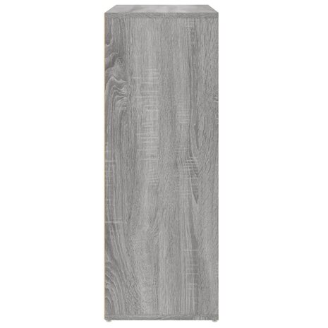 Dressoir 60x31x84 cm bewerkt hout grijs sonoma eikenkleurig 6