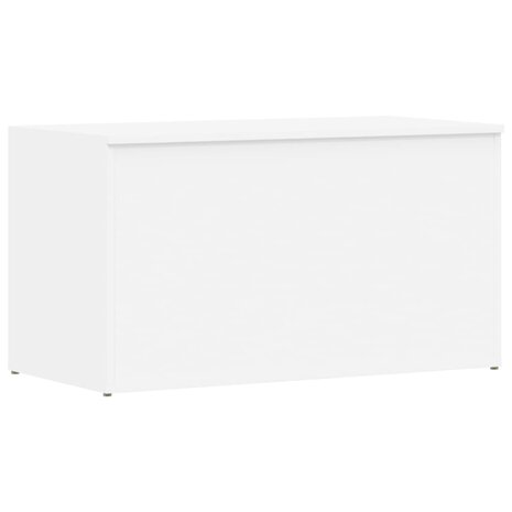 Opbergkist 84x42x46 cm bewerkt hout wit 2