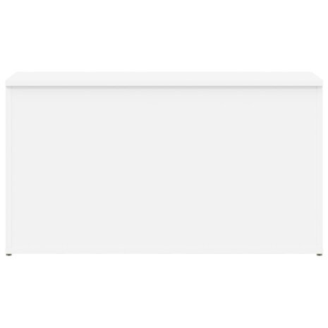 Opbergkist 84x42x46 cm bewerkt hout wit 4