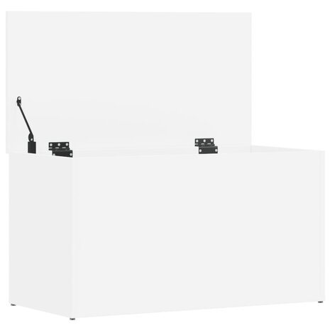 Opbergkist 84x42x46 cm bewerkt hout wit 7