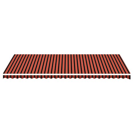 Vervangingsdoek voor luifel 6x3,5 m oranje en bruin 3