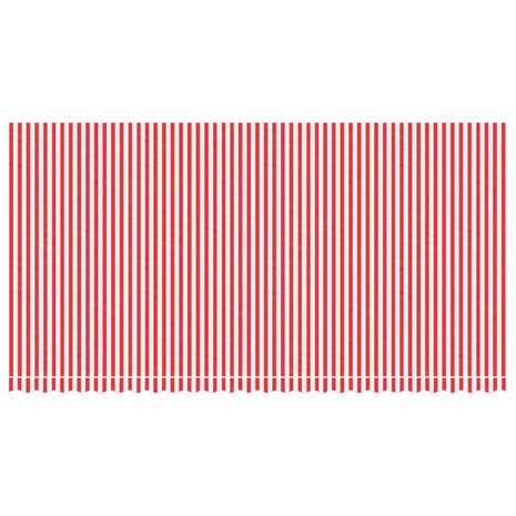 Vervangingsdoek voor luifel gestreept 6x3 m rood en wit 3