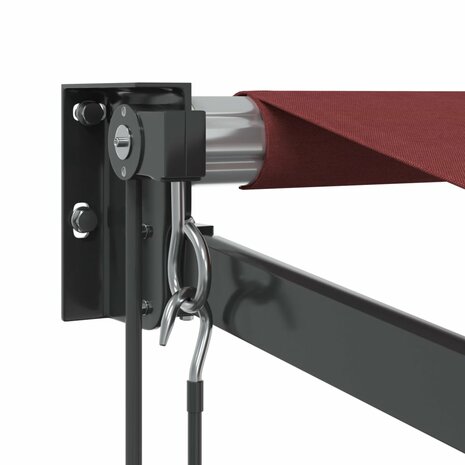 Luifel automatisch uittrekbaar 350x250 cm bordeauxrood 6