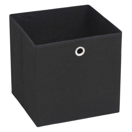 Opbergboxen 10 st 28x28x28 cm nonwoven stof zwart 3