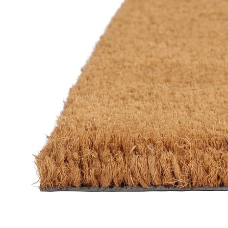 Deurmat halfrond 60x90 cm getufte kokosvezel naturel 3