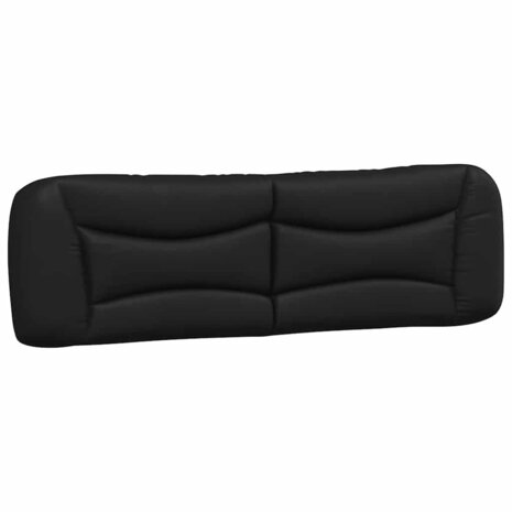 Bed met matras kunstleer zwart 180x200 cm 5