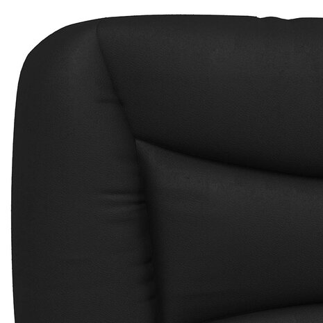 Bed met matras kunstleer zwart 180x200 cm 6
