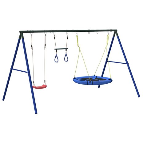 Schommelset met schommel, trapeze en nestschommel 2