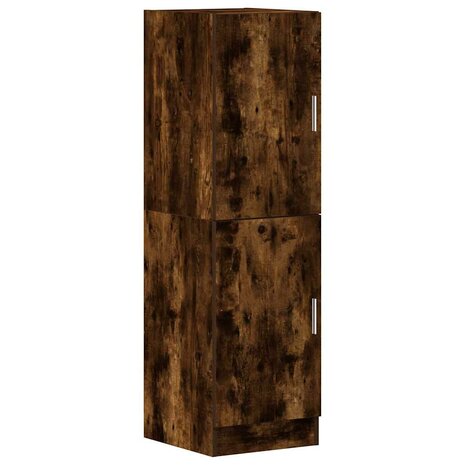 Keukenkast 38x41,5x131,5 cm bewerkt hout gerookt eikenkleurig 2