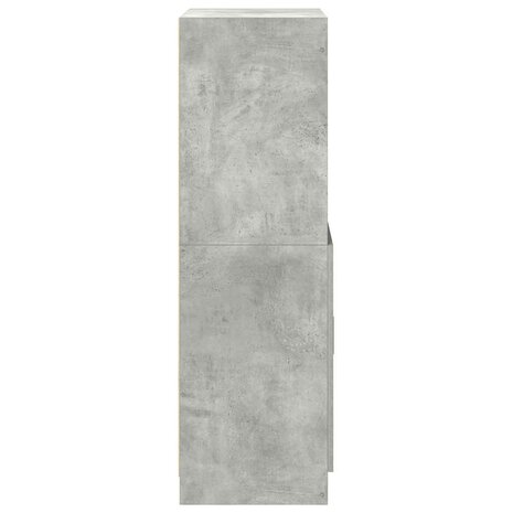 Keukenkast 57x41,5x131,5 cm bewerkt hout betongrijs 6