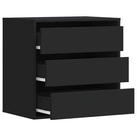 Ladekast 60x41x58 cm bewerkt hout zwart 5