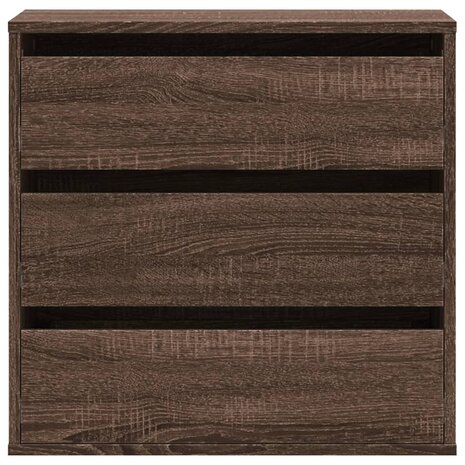 Ladekast 60x41x58 cm bewerkt hout bruin eikenkleurig 4