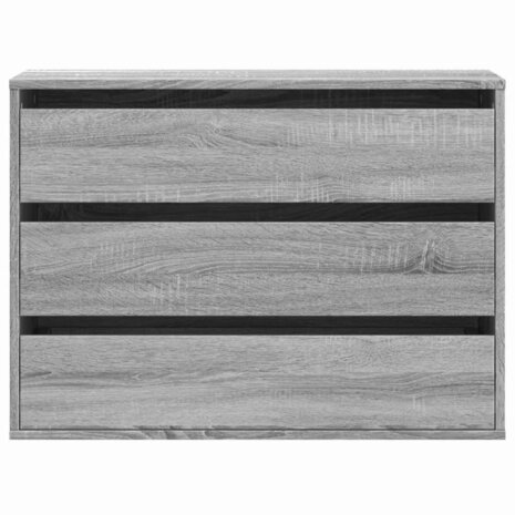 Ladekast 80x41x58 cm bewerkt hout grijs sonoma eikenkleurig 4