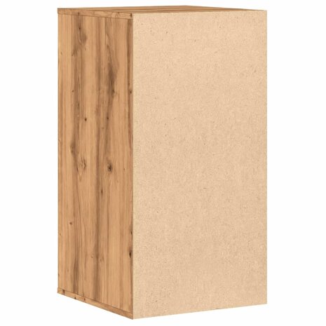 Ladekast 40x41x76 cm bewerkt hout artisanaal eikenkleurig 7