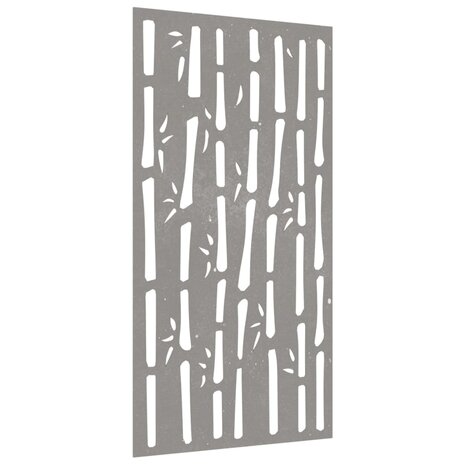 Wanddecoratie tuin bamboe-ontwerp 105x55 cm cortenstaal 3