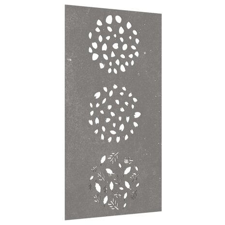 Wanddecoratie tuin bladontwerp 105x55 cm cortenstaal 3