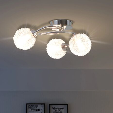 Plafondlamp met 3 LED-lampen G9 120 W 1