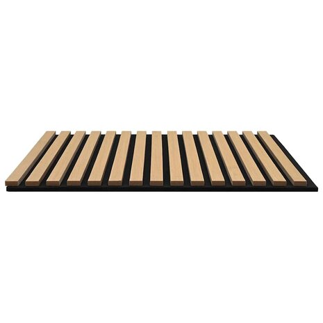Akoestische wandpanelen 2 st latten 60,5x60 cm eikenfineer 4