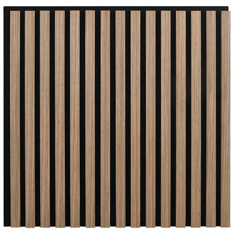 Akoestische wandpanelen 2 st latten 60,5x60 cm eikenfineer 6