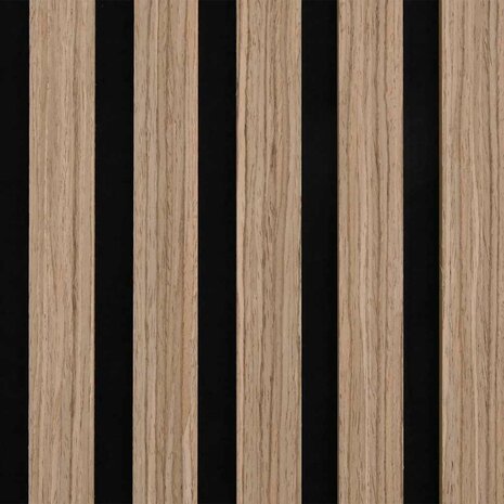 Akoestische wandpanelen 2 st latten 60,5x60 cm eikenfineer 9