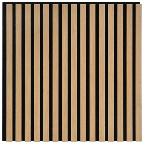Akoestische wandpanelen 8 st latten 60,5x60 cm eikenfineer 6