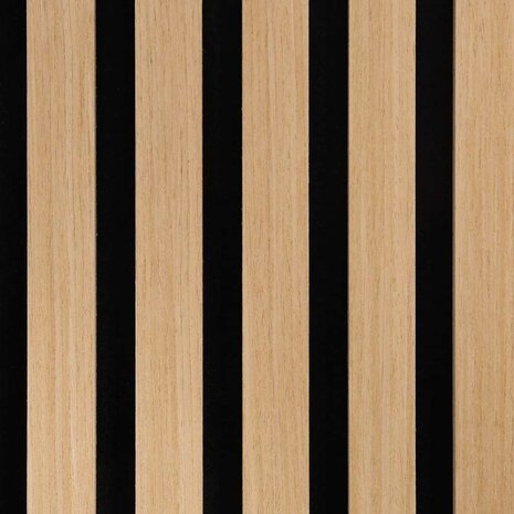 Akoestische wandpanelen 8 st latten 60,5x60 cm eikenfineer 9