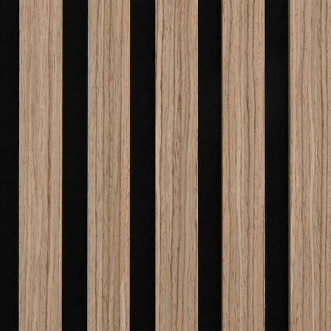 Akoestische wandpanelen 8 st latten 60,5x60 cm eikenfineer 9