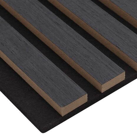 Akoestische wandpanelen 8 st latten 60,5x60 cm eikenfineer 8