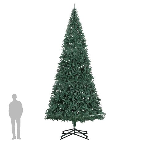 Kunstkerstboom met standaard 500 cm PVC groen 2