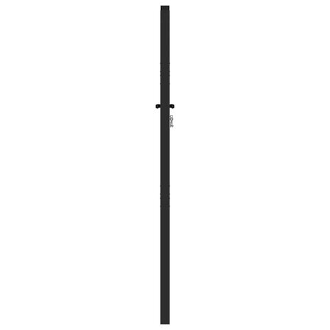 Tuinpoort afsluitbaar 100x150 cm aluminium zwart 6