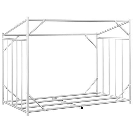 Haardhoutrek met regenhoes 151x80,5x110,5 cm staal 6
