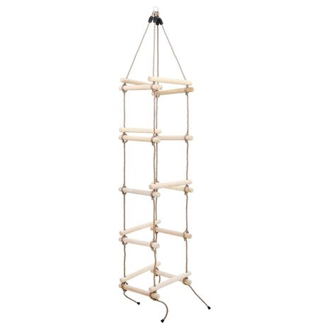 Touwladder 200 cm hout  2