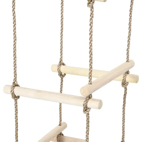 Touwladder 200 cm hout  4