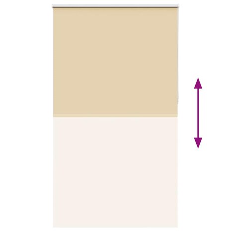 Rolgordijn verduisterend 130x210 cm stofbreedte 126,6 cm beige 5