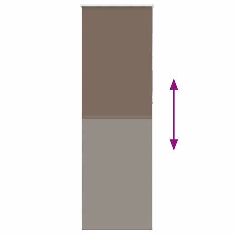 Rolgordijn verduisterend koffie 85x210 cm stofbreedte 80,7 cm 5